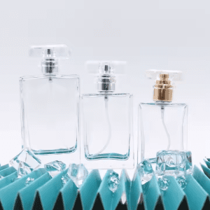 Custom Perfume Bottles Empty Clear Fragrance Perfume Spray Glass Bottles Factory 30ml 50ml Perfume Glass Bottle with Spray Cap